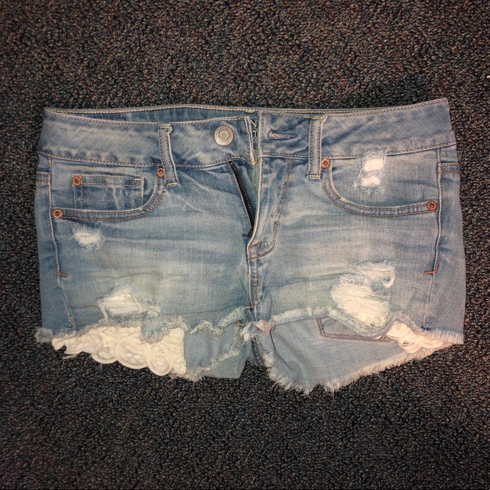 Size 4 Distressed American Eagle Jean Shorts